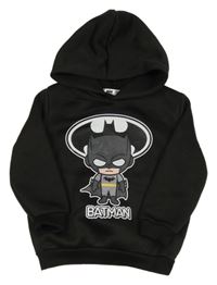 Černá mikina s Batmanem a kapucí 