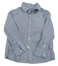 Bílo-tmavomodrá pruhovaná košile Dopodopo