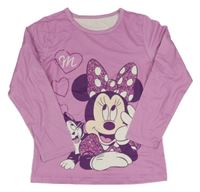 Levandulové triko s Minnie