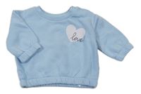 Světlemodrá mikina se srdíčkem Primark