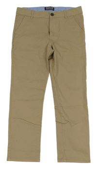 Béžové plátěné chino kahoty H&M