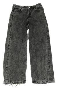Černo.-šedé plísňové baggy rifle H&M
