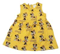 Žluté bavlněné šaty s Minnií zn. Disney