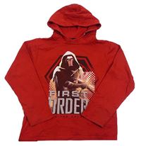 Červená mikina se Star Wars a kapucí 