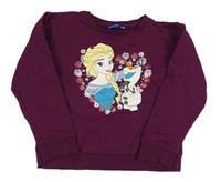 Lilková crop mikina s Elsou Disney