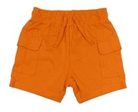 Oranžové bavlněné cargo kraťasy Nutmeg