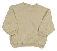 Béžová oversized mikina s duhou Next 