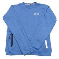 Modrá vzorovaná mikina s výšivkou Pep&Co.