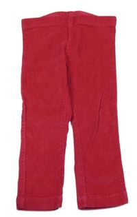 Malinové elastické manšestráky Lupilu