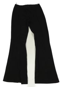 Černé teplákové flare kalhoty C&A