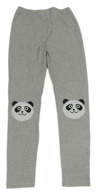 Šedé legíny s pandami Shein