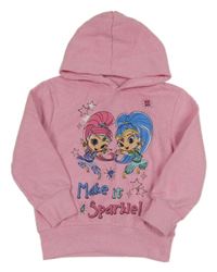 Růžová mikina se Shimer and Shine a kapucí Nickelodeon
