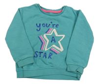 Světlemodrá mikina s nápisem M&S