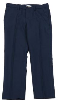 Tmavomodré slavnostní kalhoty s puky H&M