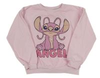 Světlerůžová mikina se Stitchem Disney