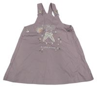 Levandulové plátěné šaty s vílou 