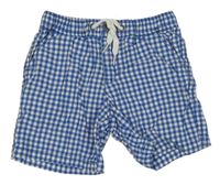 Modro-bílé kostkované plátěné kraťasy Country Road