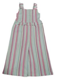Barevný pruhovaný culottes overal Dunnes