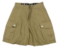 Hnědé plátěné cargo kraťasy G-Star RAW