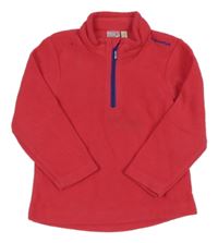 Růžová funkční fleecová mikina Decathlon