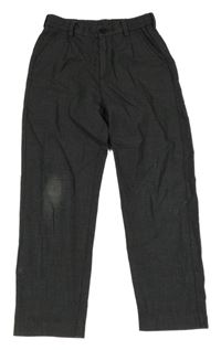Tmavošedé loose fit kalhoty H&M