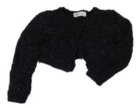Černé žinylkové třpytivé bolerko H&M