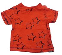 Červené melírované tričko s hvězdičkami Mothercare