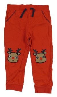 Červené tepláky se soby so cute