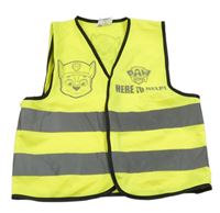 Neonově žluto-černá reflexní vesta s PAW PATRROL nickelodeon