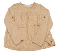 Nové - pudrové triko s puntíky CARRÉMENT BEAU