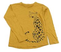 Hořčicové triko se šelmou Tu