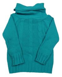 Jadeitový pletený rolák se vzorem BERTI