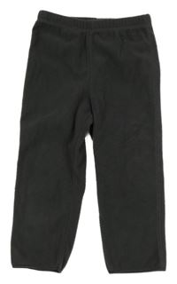 Tmavošedé fleecové kalhoty H&M