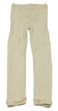 Smetanové žebrované kamaše George