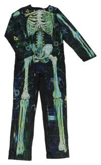 Kostým - Černý overal s kostmi F&F