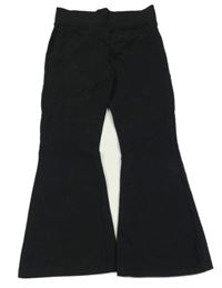 Černé flare teplákové kalhoty PRIMARK