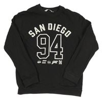 Černošedá mikina s číslem a nápisem H&M