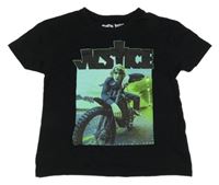 Černé tričko s Justinem Bieberem PRIMARK