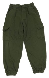 Khaki cargo tepláky H&M