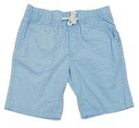 Světlemodré plátěné kraťasy H&M