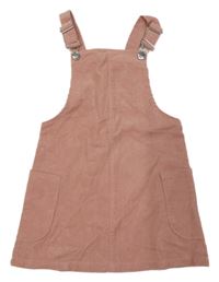 Růžové cargo manšestrové šaty PRIMARK