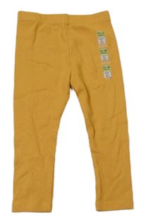 Nové - okrové žebrované legíny M&S