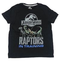 Černé tričko s dinosaury Jurský svět 