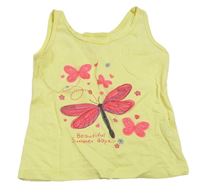 Žlutý top s motýly Primark
