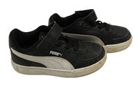 Černé koženkové botasky Puma vel. 29