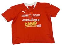 Červené sportovní tričko s nápisem Puma