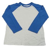 Bílo-modré triko Primark