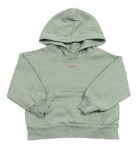 Světlezelená mikina s nápisem a kapucí H&M