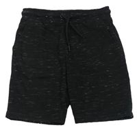 Černé melírované teplákové kraťasy zn. Primark