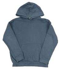 Tmavomodrá mikina s kapucí H&M